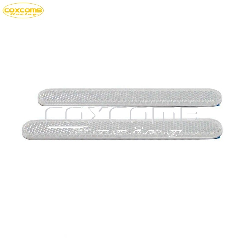 Universal White Front Fork Leg Reflector Reflective Sticker For Motorcycle Car