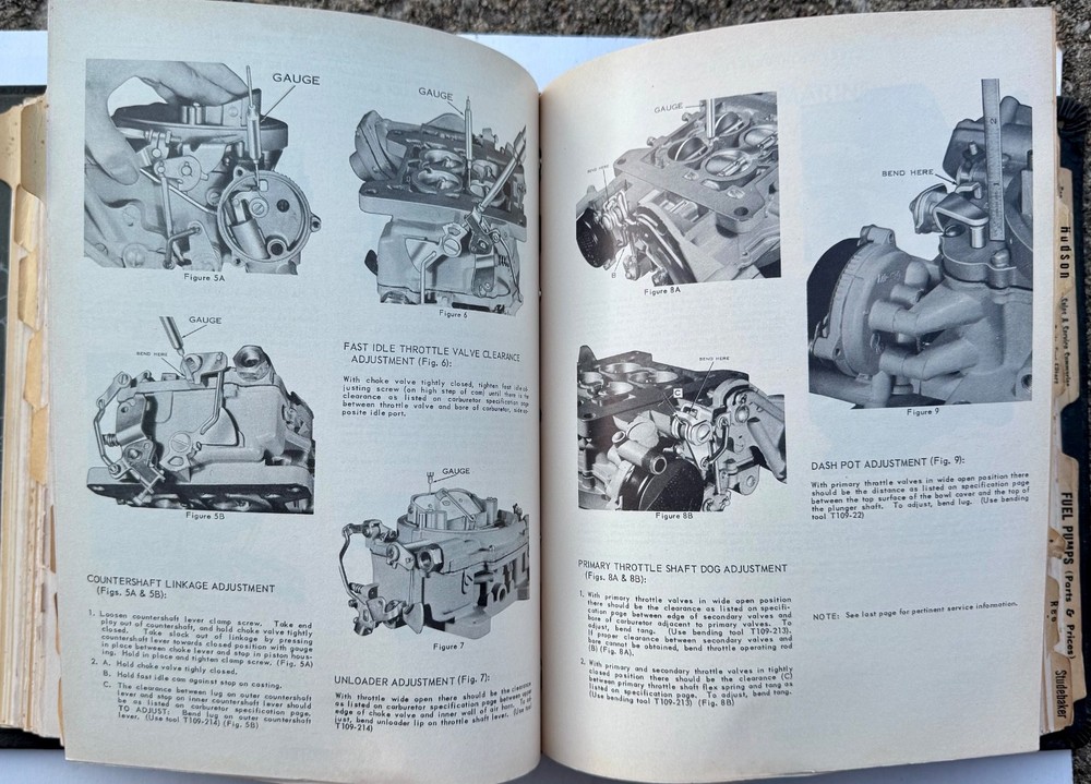Carter Carburetor Service Manual Binder ALL Models AFB WCFB YF Exploded Diagrams