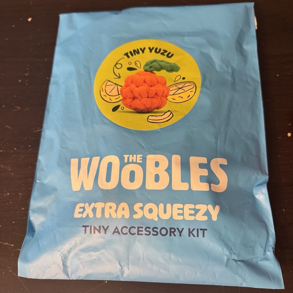 The Woobles Tiny Yuzu Accessory Kit Extra Squeezy Unopened Sealed Orange