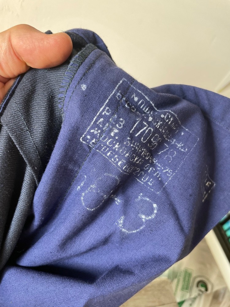 Russian PRISON UNIFORM robe BLUE jacket&pants size 48/3