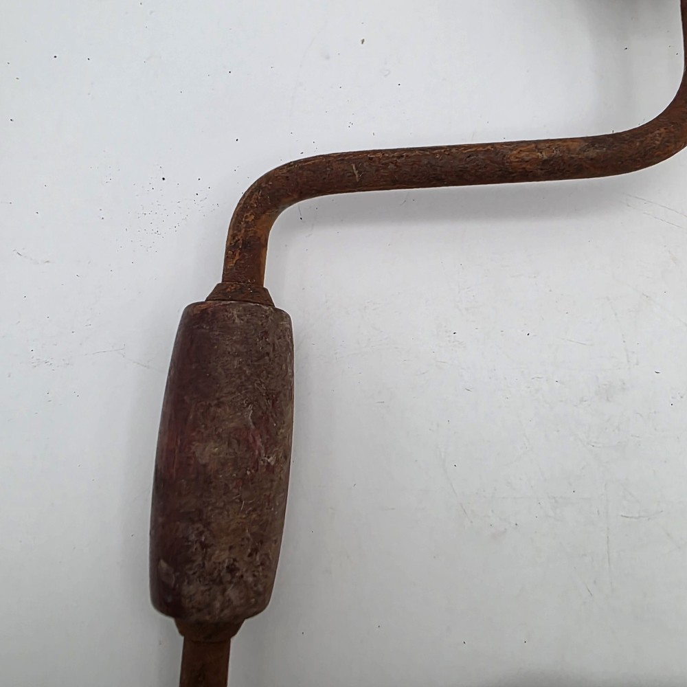 Vintage Rusted Handled Bit Brace Hand Drill