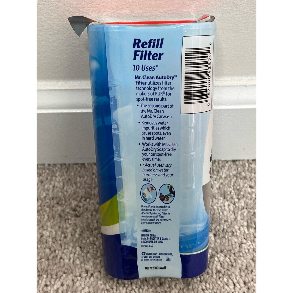 Mr. Clean AutoDry Carwash Refill Filter 10 uses Disposable Filter