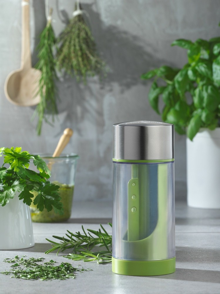 Microplane Stainless Steel Herb Mill Grinder and Leaf Stripper