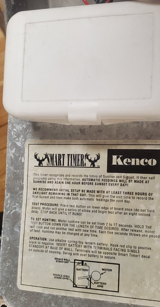 Kenco Smart Timer High Performance Automatic Game Feeder Deer Turkey Hogs W/Can