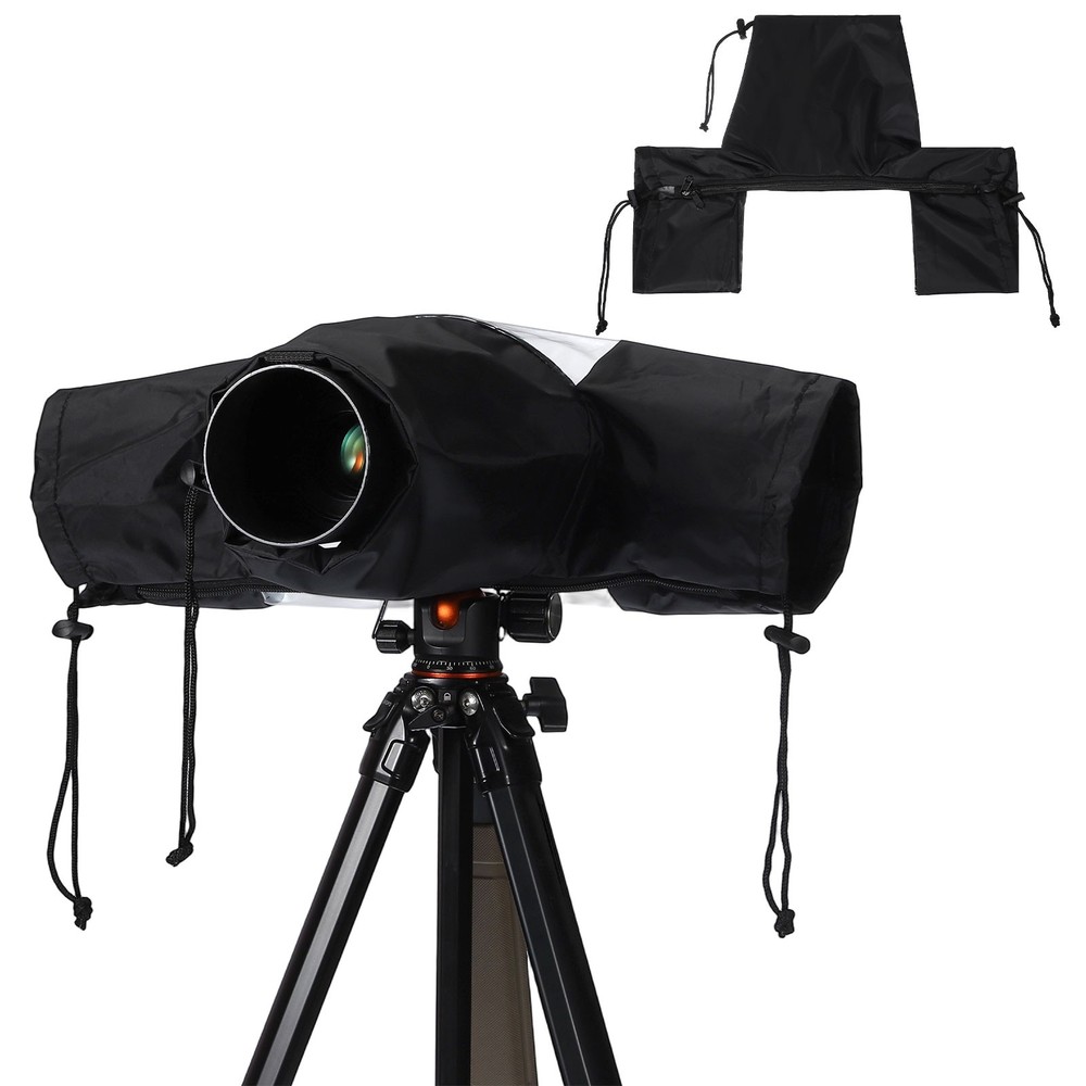 Camera Rain Cover, 2Pcs Waterproof Camera Sleeve Protector, Black