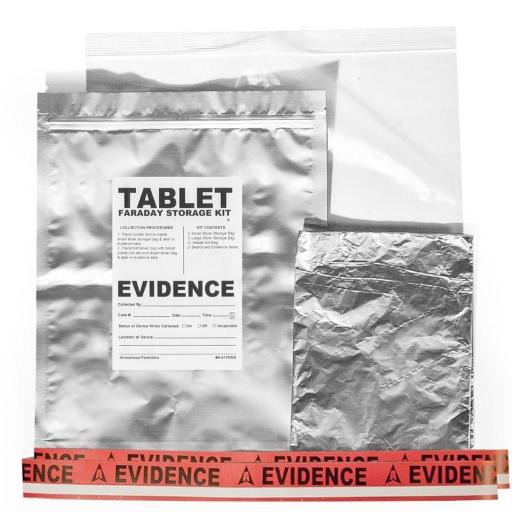 Arrowhead Forensics Laptop Faraday Storage Kit, 14x18", 10-Pack