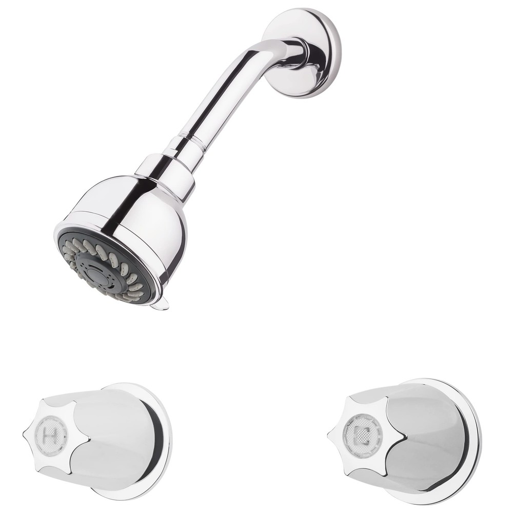2-Handle Shower Faucet System with Valve and Cartridge, Multi-Function Shower...