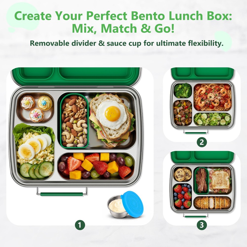 MOV COMPRA Leaf Printed Leakproof Expandable Large Double Deck Lunch Box Cooler