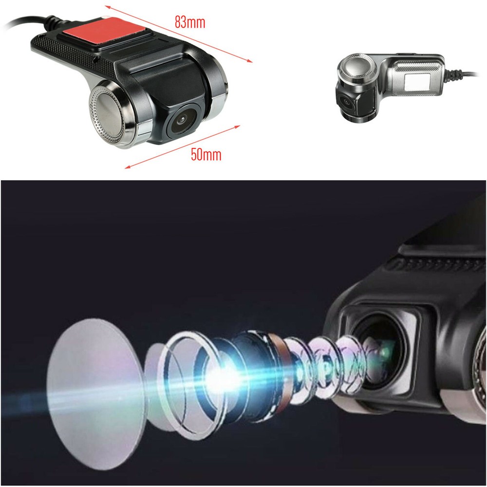 Car DVR Dash Cam Camera Hidden Digital Video Record G-Sensor 1080P Wide-angle