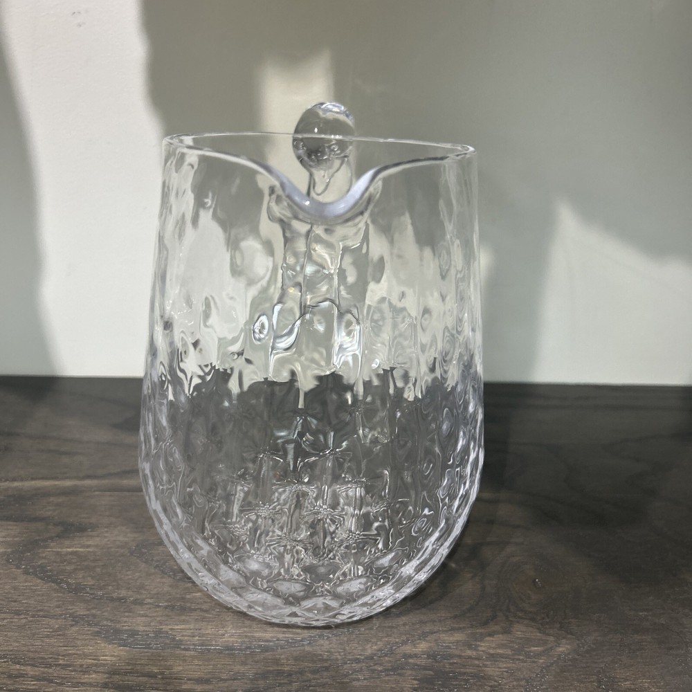 Mariposia Clear Pineapple Texture Pitcher