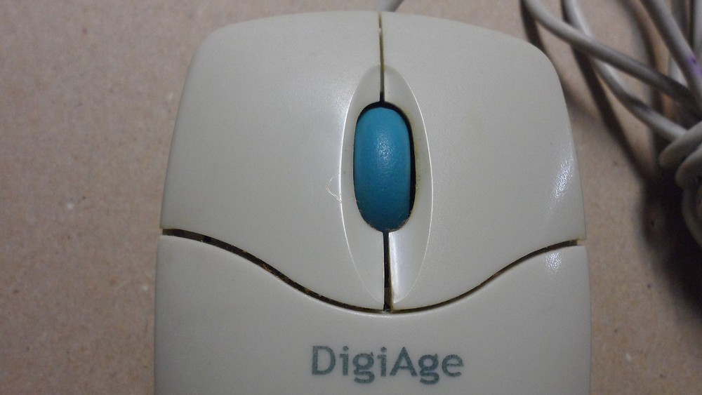 Rare Vintage DigiAge2 Button PS/2 Mouse model KM-320