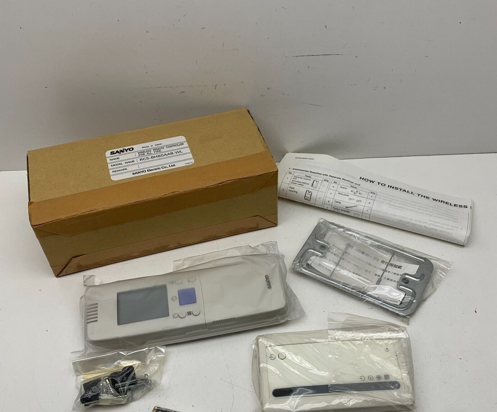 ORIGINAL Sanyo RCS-SH1AAB Mini Split Remote Controller & Receiver RCS-BH8AAB.WL