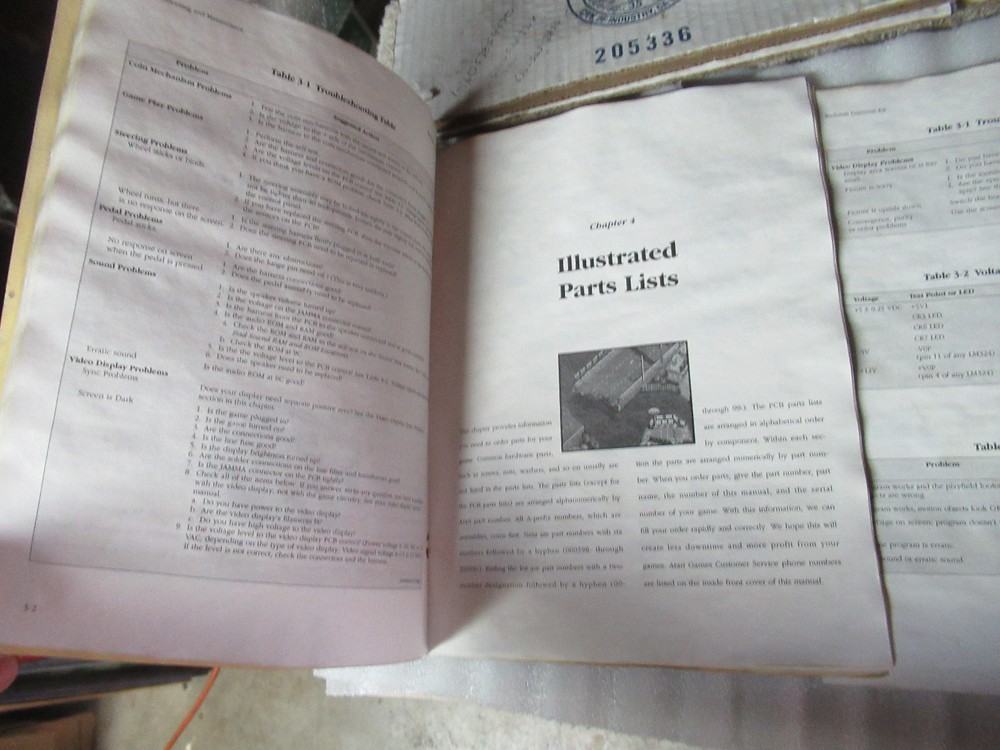 vintage original BADLANDS ATARI arcade video game manual