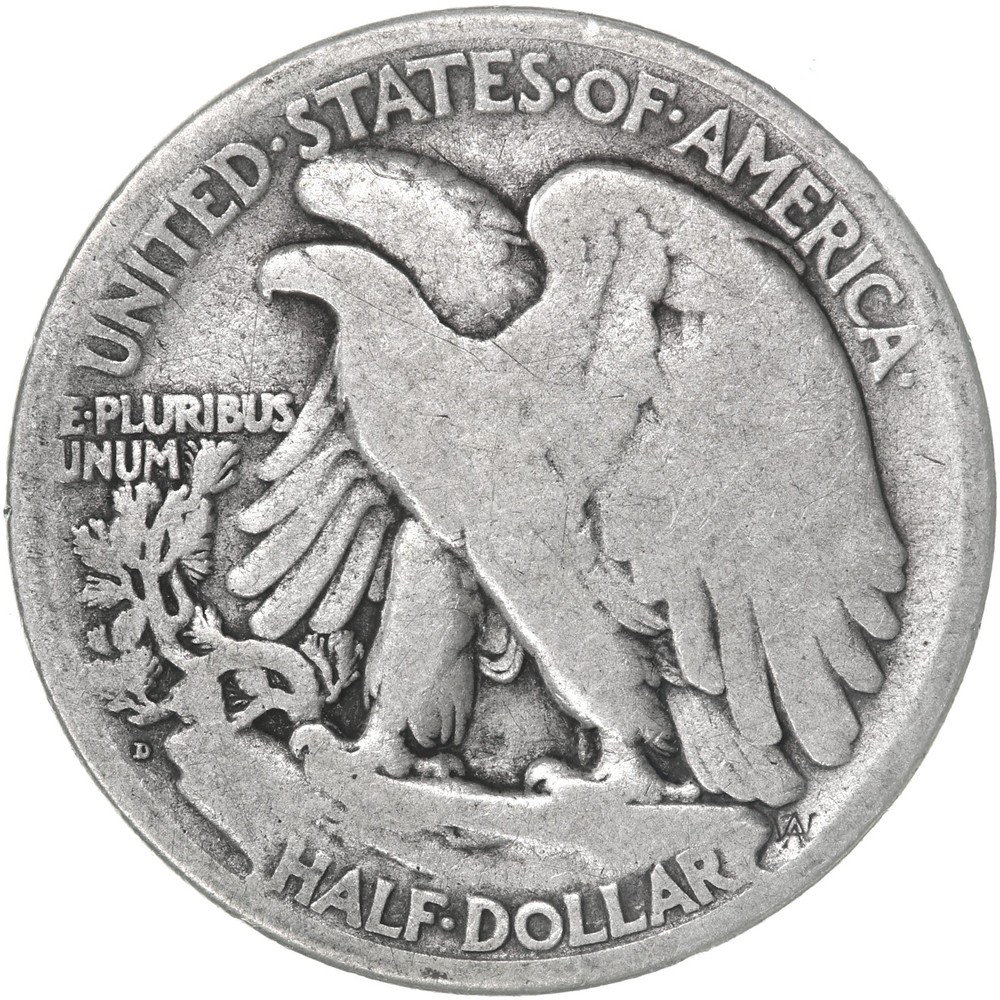 1920 D Walking Liberty Half Dollar Good 90% Silver