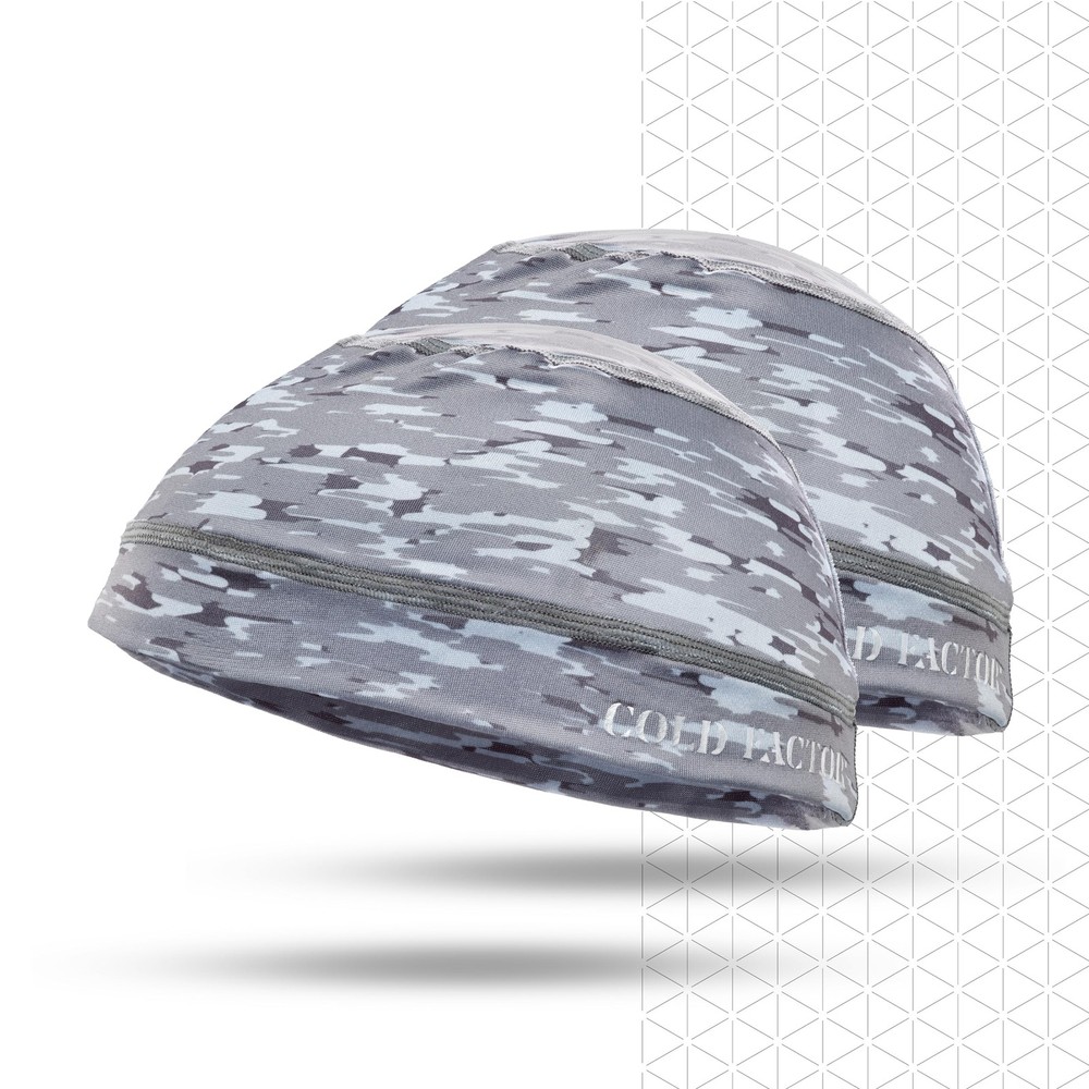 COLD FACTOR 2-Pack Camo Instant Cooling Skull Cap – 2+ Hour Evaporative Cooling