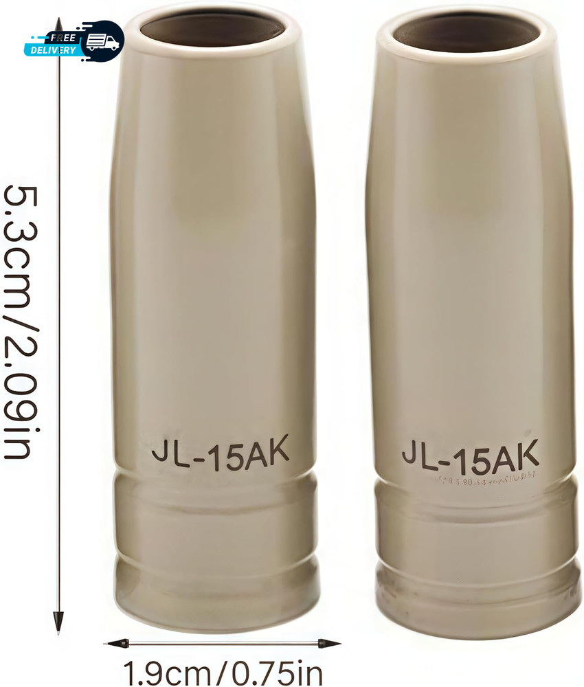 14Pcs Mig Welding Nozzle Tips with Non-Stick Coating Ceramic Welding Nozzle
