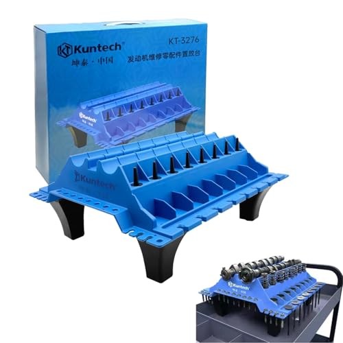 Engine Cylinder Head Organizer Valves Tool,Engine Organizer Parts Blue