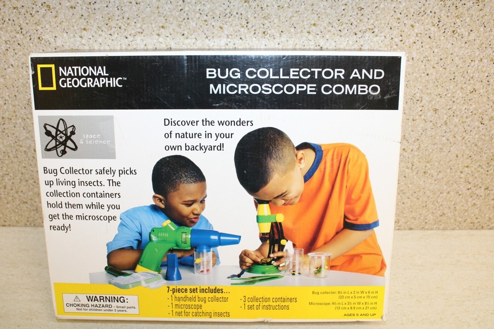 NATIONAL GEOGRAPHIC™ Bug Collector and Microscope Combo - New w/Defects