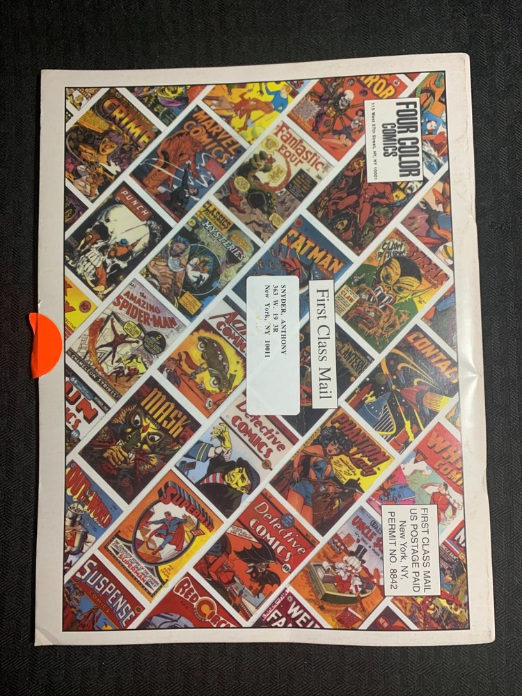 1997 FOUR COLOR COMICS 98pg Comic Catalog GD+ 2.5 Artwork & Posters