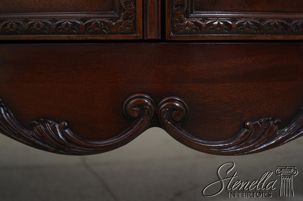 66030EC: EJ VICTOR French Marble Top Walnut Credenza