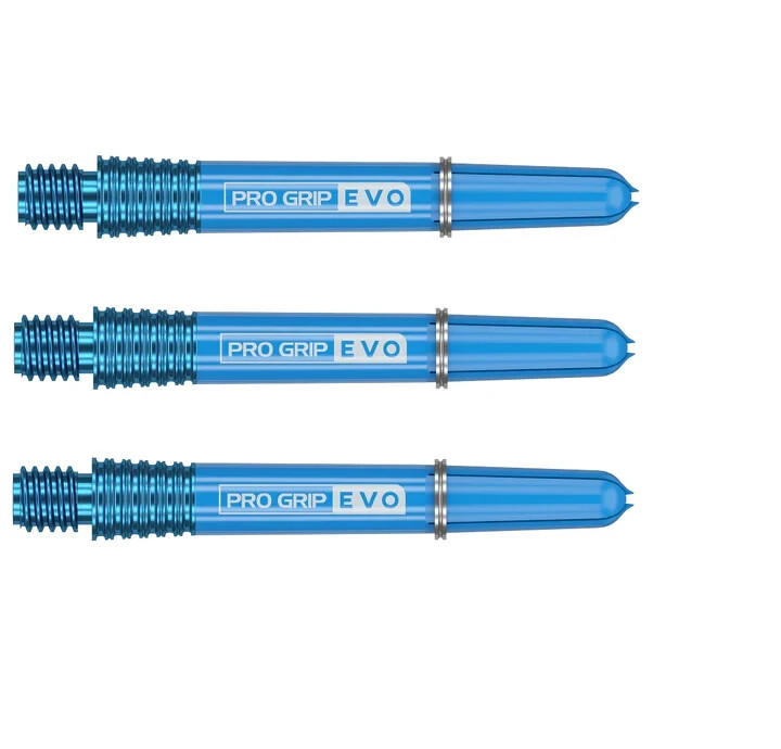 SHORT BLUE TARGET PRO GRIP EVO DART SHAFTS