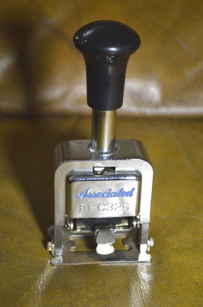 Associated R1-C326 number stamp stamper 7 digits digit numbering machine