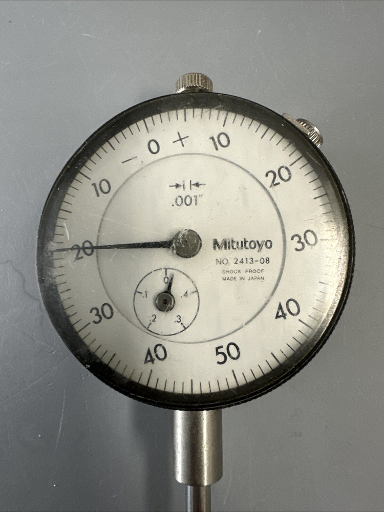 Mitutoyo 2413-08 Dial Indicator .001”-.400" Range*