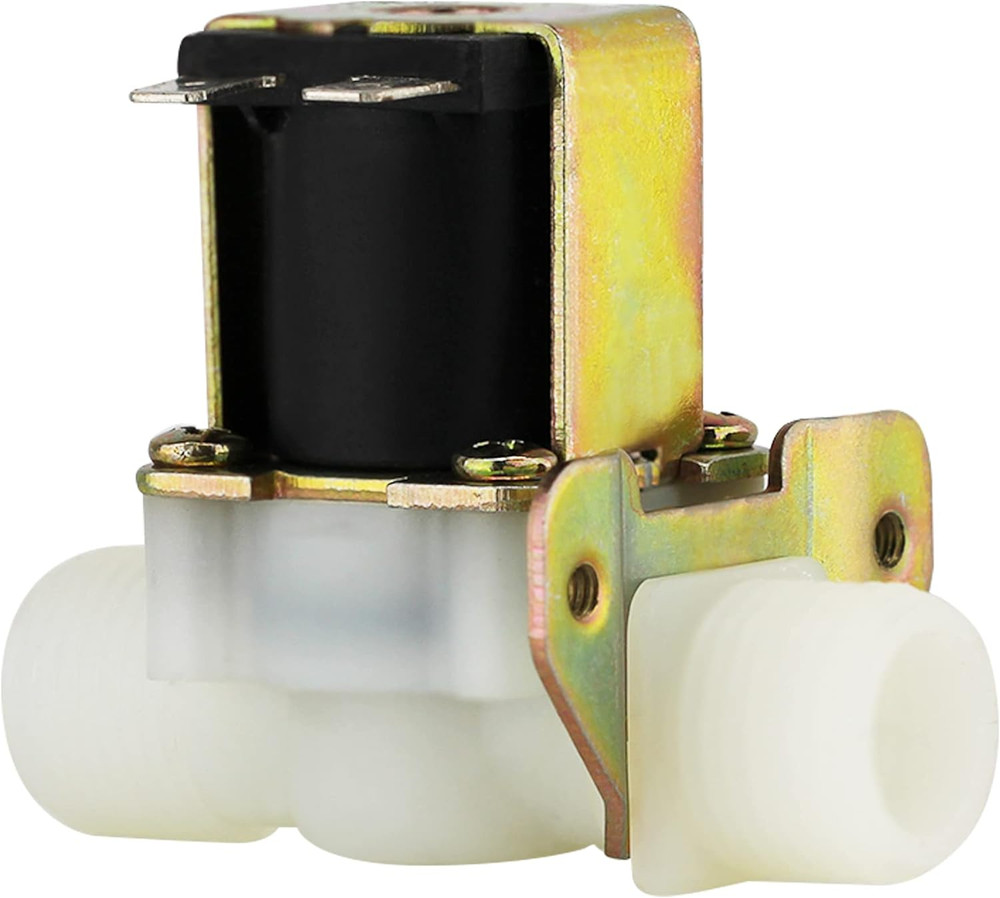 Water Flow Control LCD Display+1/2"Flow Sensor Meter+1/2"Solenoid Valve+12V Powe