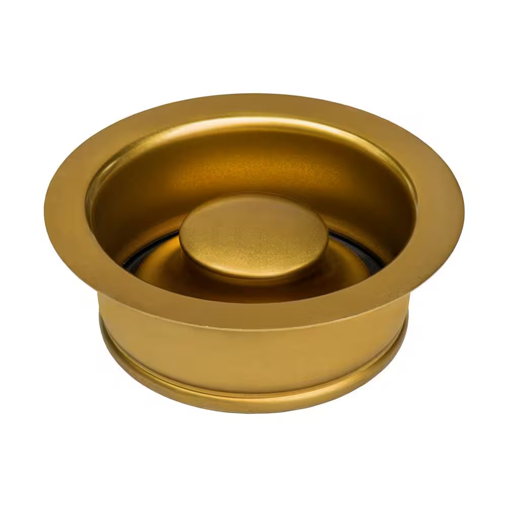 3.5 In. Kitchen Sink Garbage Disposal Flange in Matte Gold Stainless Steel