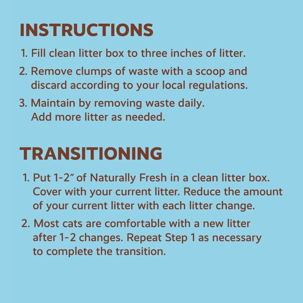 (2 pack) Naturally Fresh Multi-Cat Litter 14 lb Bag