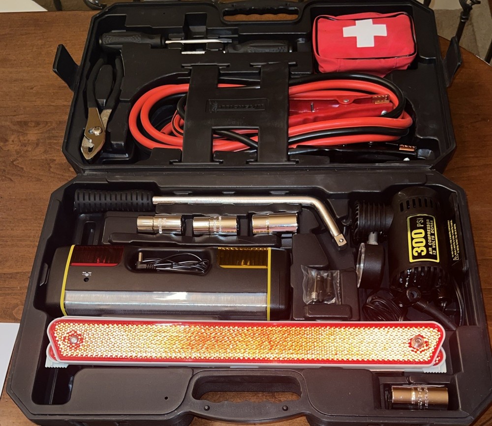 Michelin Vehicle Roadside Emergency Kit Never Used With Storage Case Complete