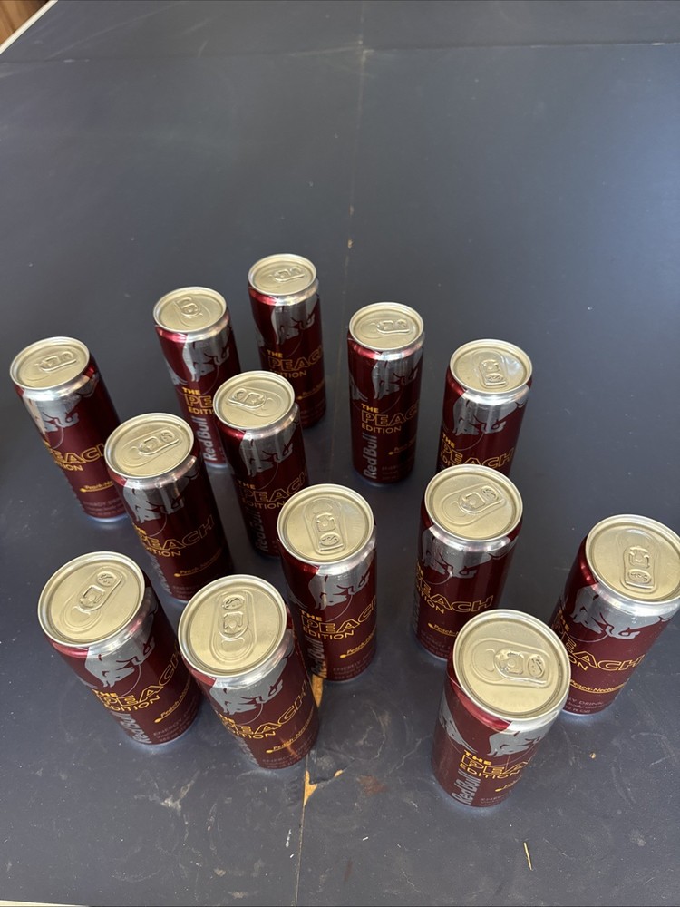 Red Bull peach nectarine 12 ounce cans