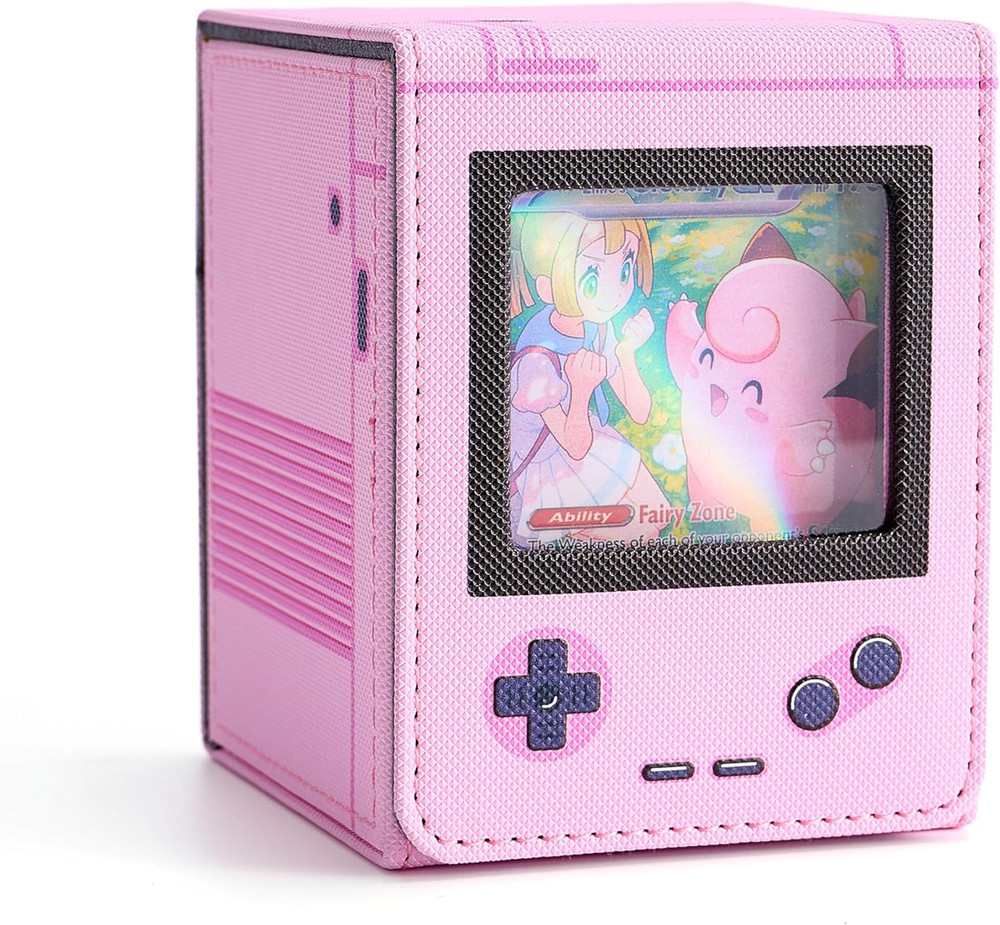 Retro Gaming Console Appearance MTG Deck Box with Commander Display, Card Deck C