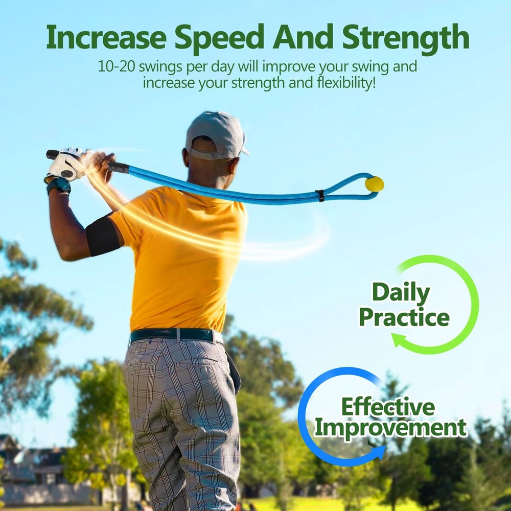 Golf Rope Swing Trainer Set-Golf Swing Training Aid,Improved Golfers Swing an...