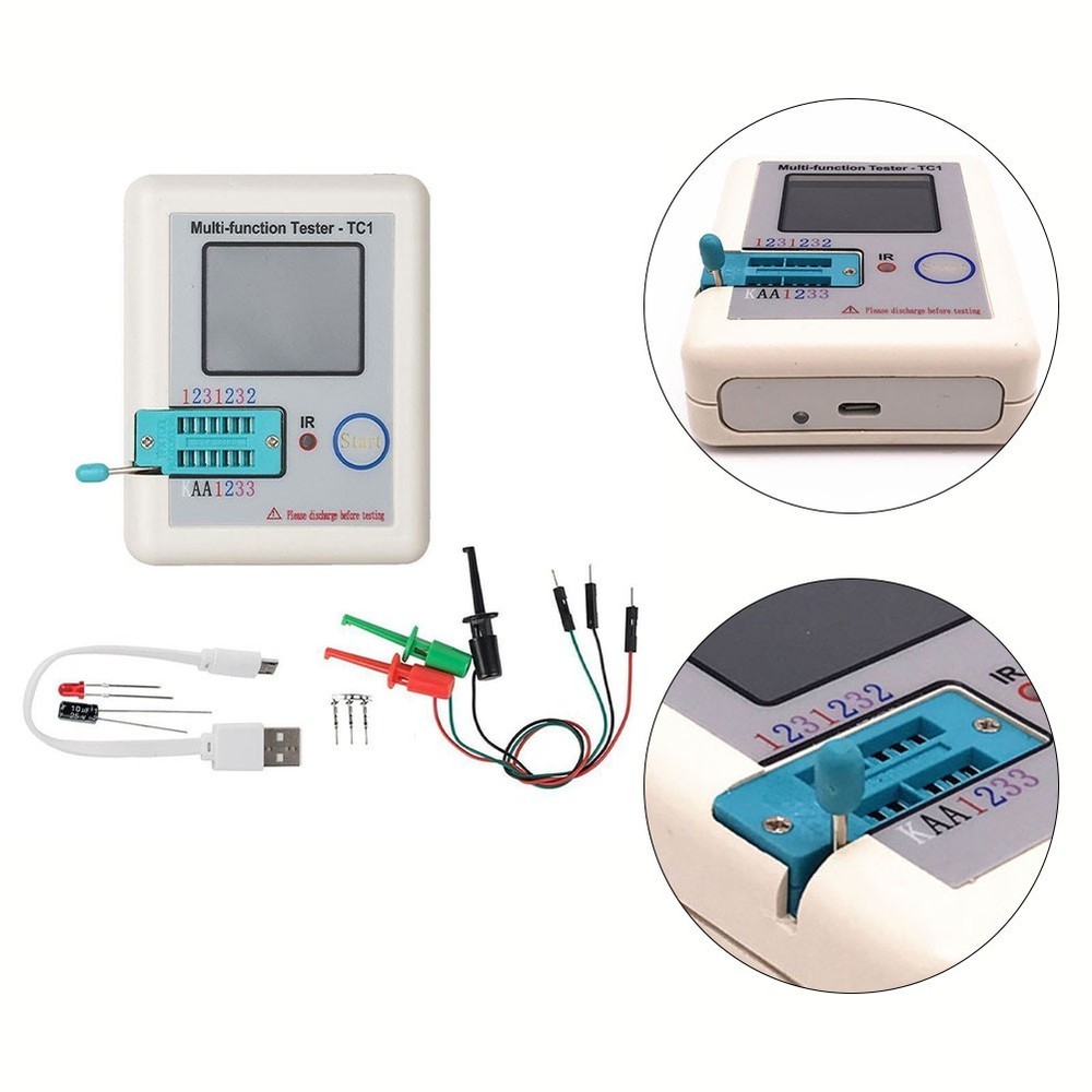 Colorful 1 8in TFT Screen Transistor Tester for Accurate Component Testing