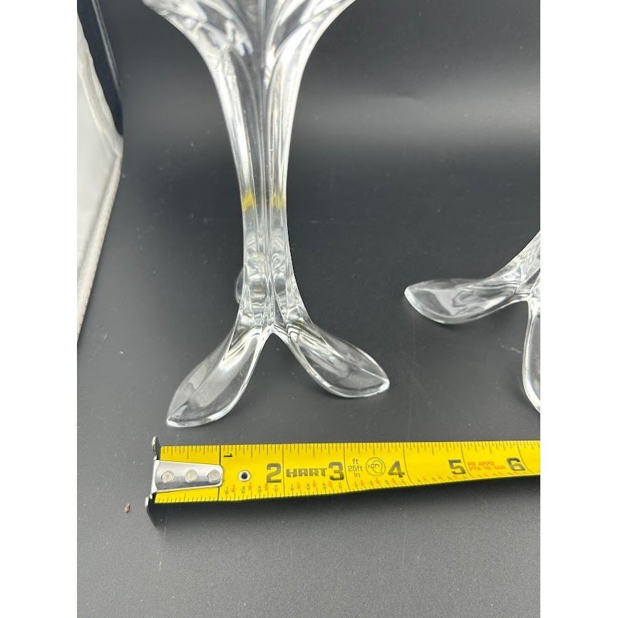 Cristal D'arques Bandol Crystal Candlestick Pair 2