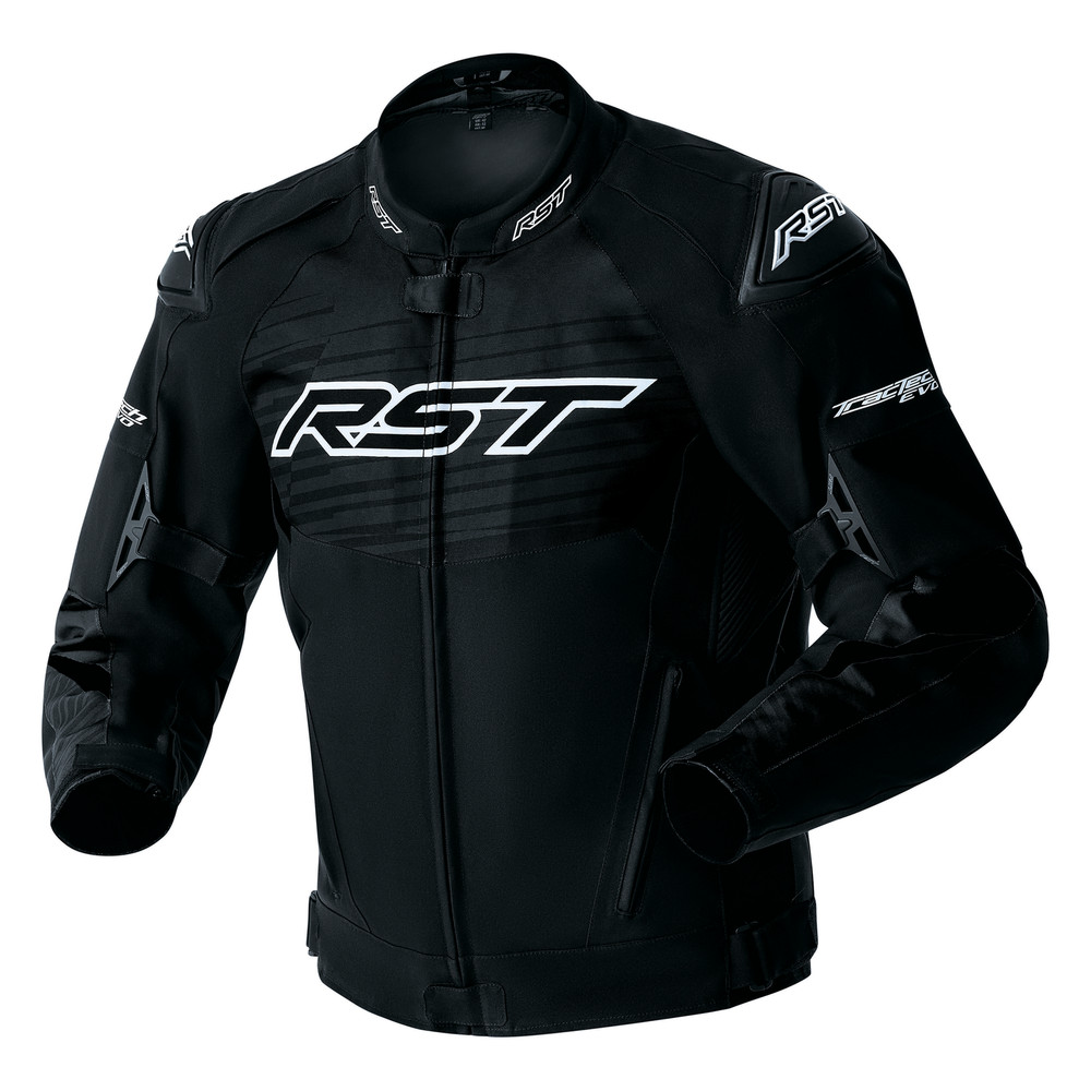 RST Tractech Evo D3O Men's Textile Jacket - Black / White
