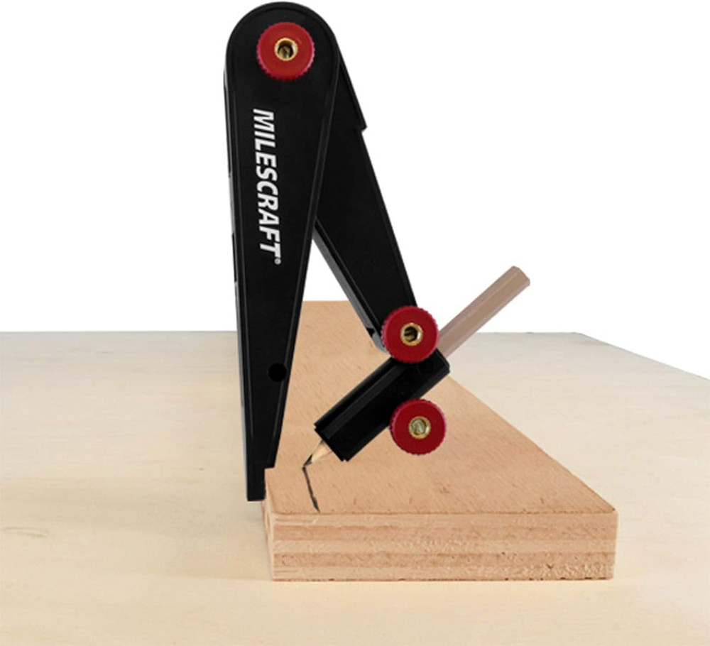 8407 ScribeTec Scribing Tool Compass for Woodworking Lockable Wing Divider