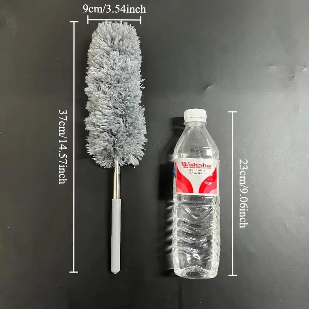47" Extendable Microfiber Duster Pole - Bendable Stainless Steel Brush