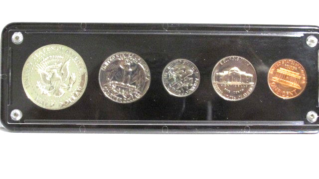 1969-S US Mint Proof Set 5 Coins