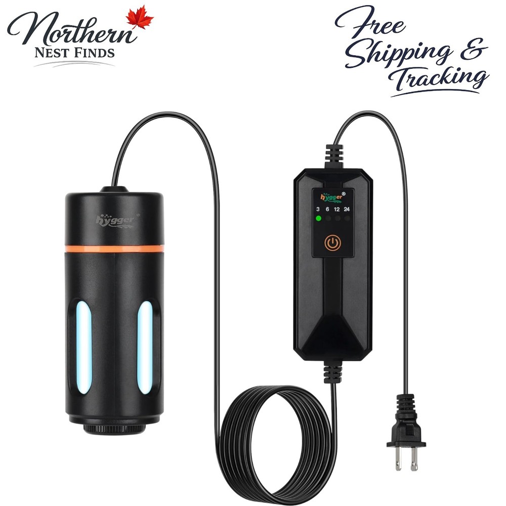 Aquarium UV Light with Timer & 360° Shield for Clear Water – 5W, 13-40 Gallon