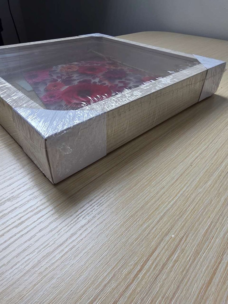Shadow Box Frame 5 X 5 Shadowbox Display Case Wooden Picture Frame with Clip