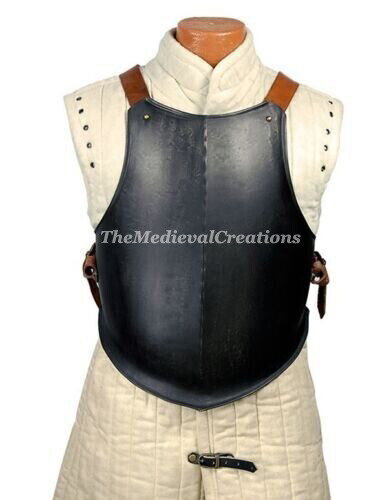 Medieval Steel Jacket Armor, Cuirass Armor, Chest Armor with Leather Straps