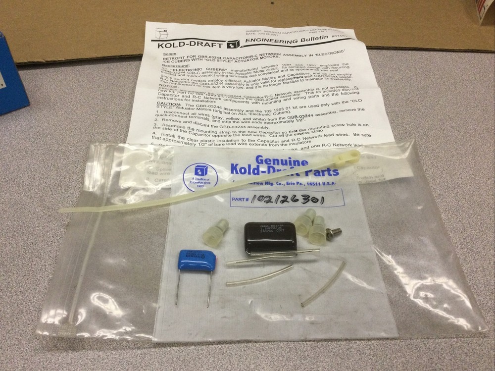 Kold Draft Actuator Capacitor Retrofit Kit 102126301