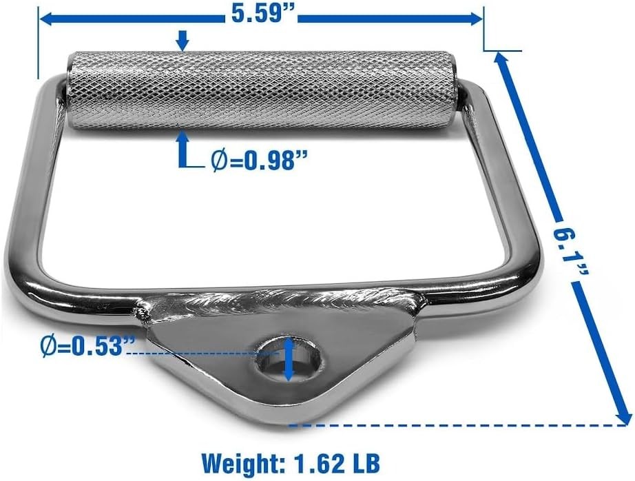 Yes4All Cable Machine Attachment, Double D Handle & Tricep Rope Cable Attachment