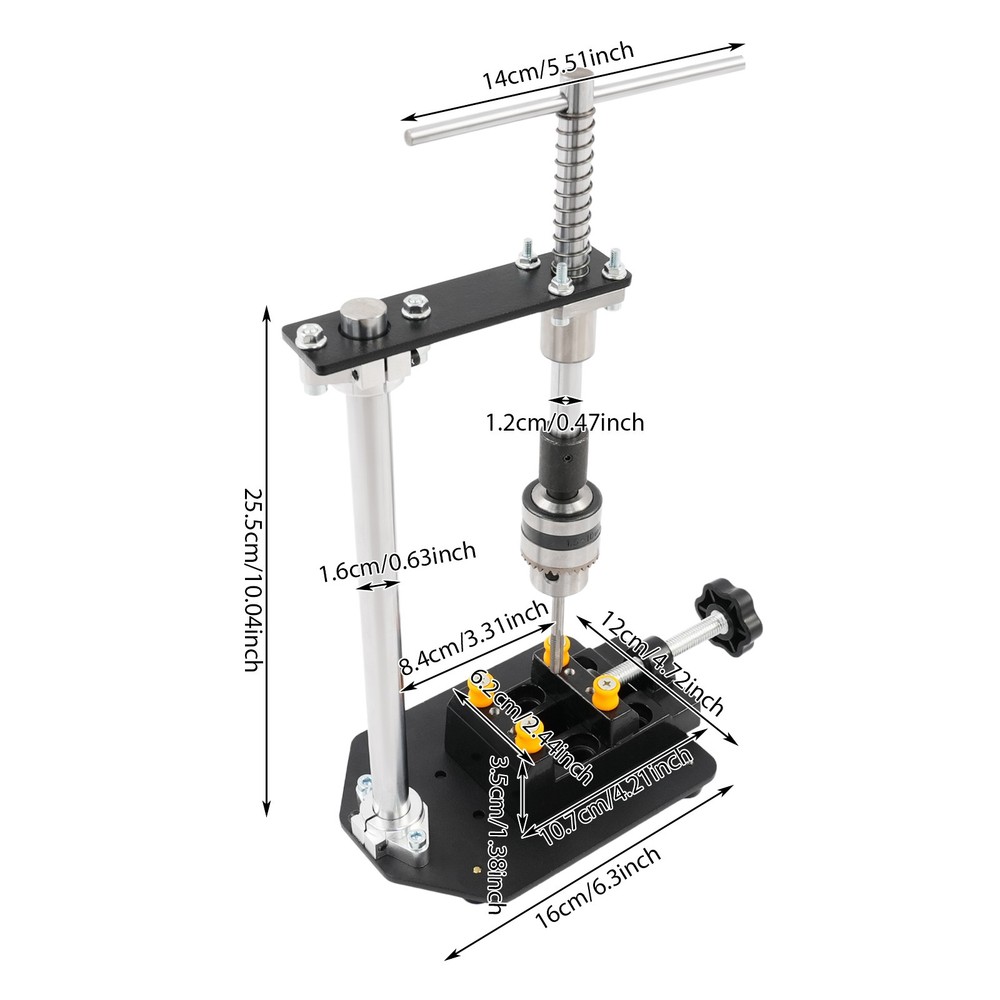 Manual Tapping Machine Desktop, Vertical Tapping Tool, Precision Hand Tapper