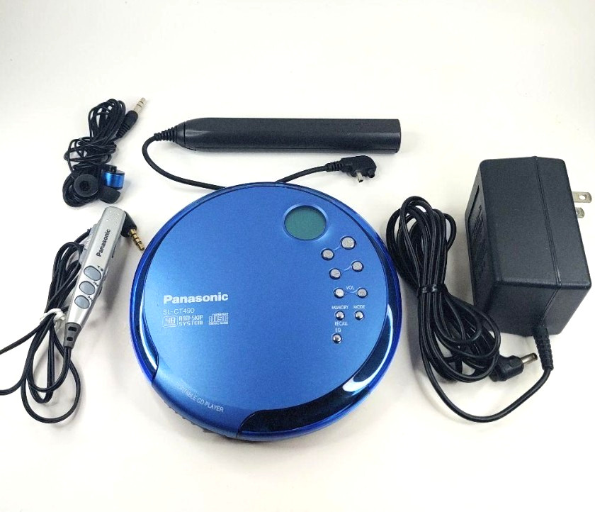 Panasonic SL-CT490 Portable CD Player blue Tested & Working OK