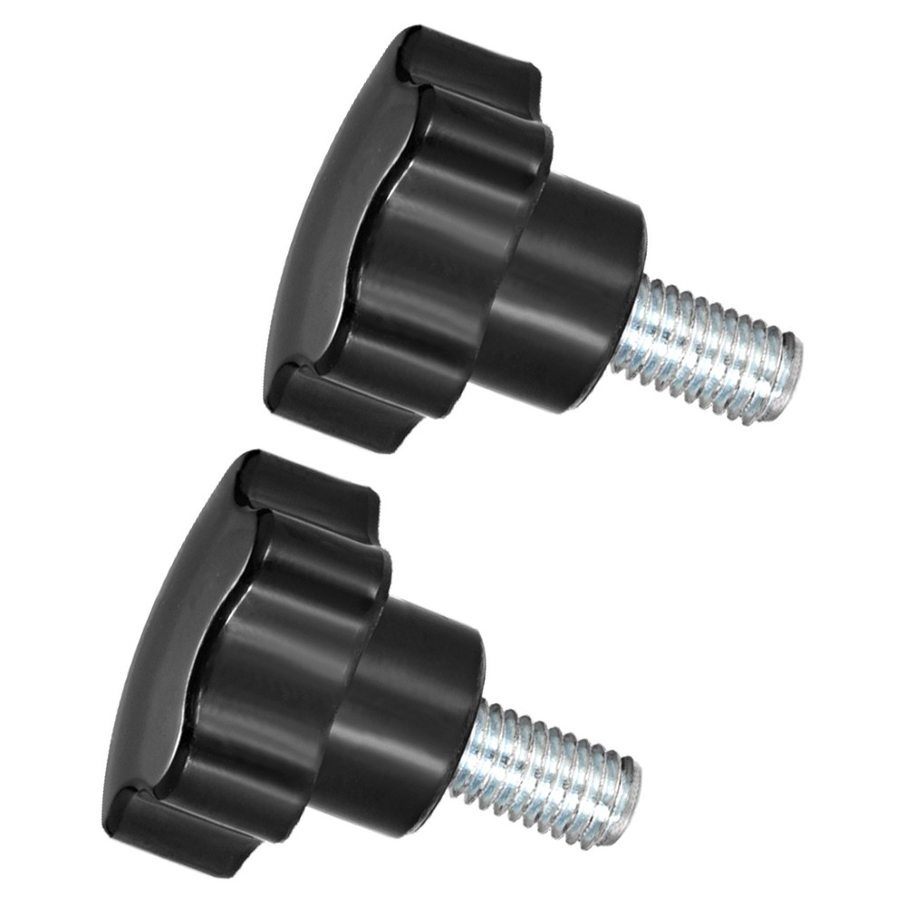 Star Clamping Knobs, M10 x 20mm Thread 48mm Head, Thumb Screw Grip, 2-Pieces