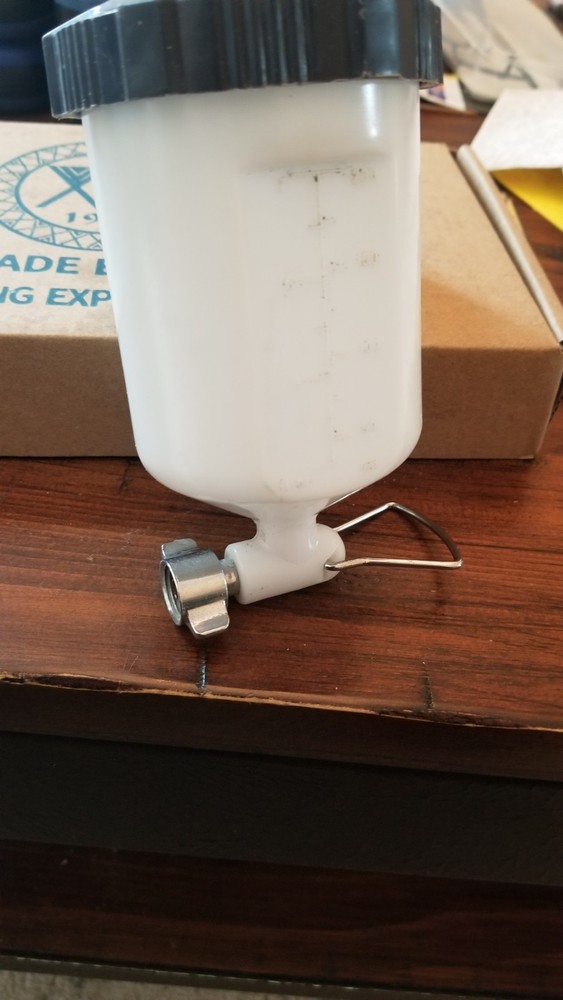 Side Mount Spray Gun Cup Sata Devilbiss Iwata Warwick