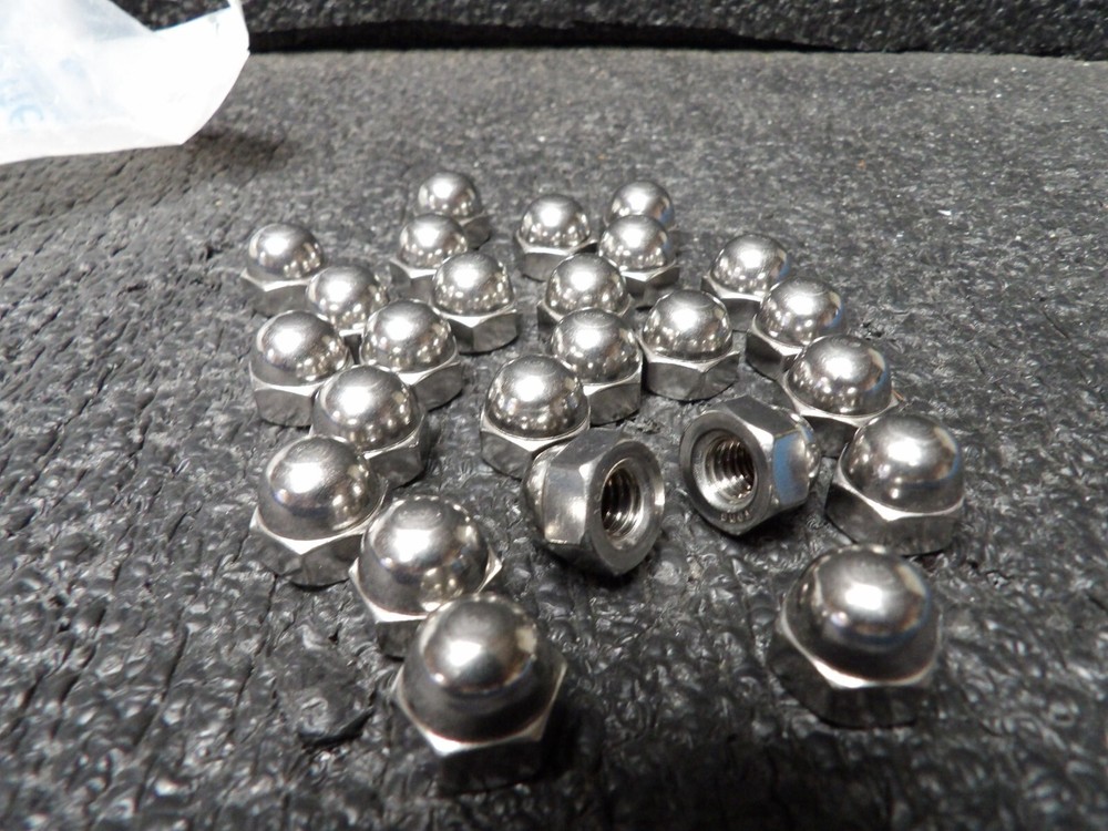 (25) Cap Nuts, 5/16-18, 18-8 SS, (C)